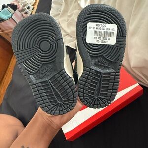 Nike Kids Black and White Low-Top Sneakers